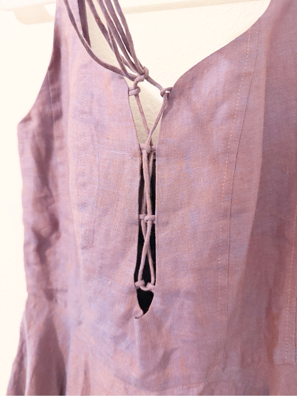 Linennaive Wisteria 23 Dress In Coppery Purple — image 6 of 8